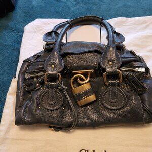 Chloe Paddington Bag in Black